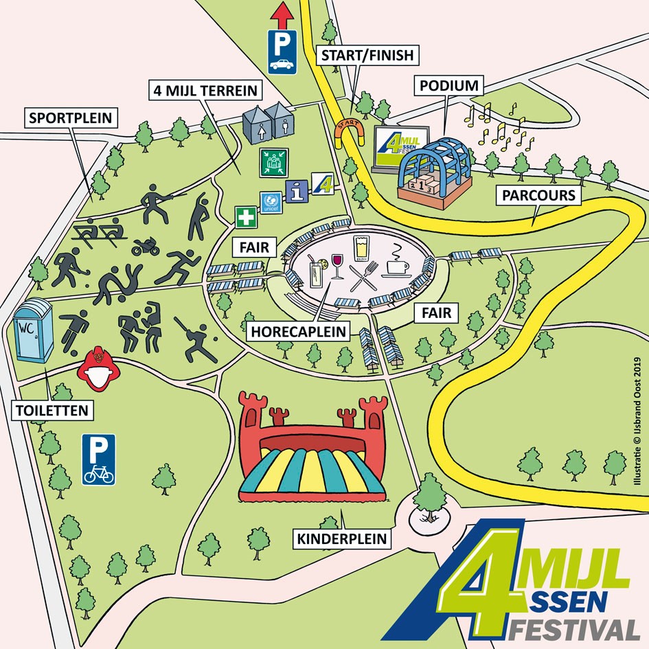 Indeling Festival-terrein